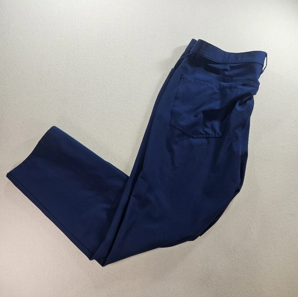 Dunning Golf Pants 36x30 Navy Performance 5 Pocket - Picture 3 of 8